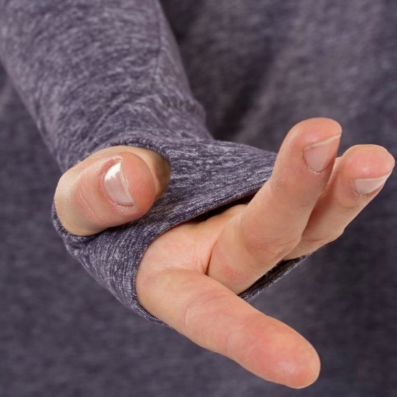 Lululemon Rehearsal Long Sleeve Heathered Black Swan - Picture 6 of 10